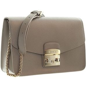 Furla Metropolis Crossbody Shoulder Bag Taupe